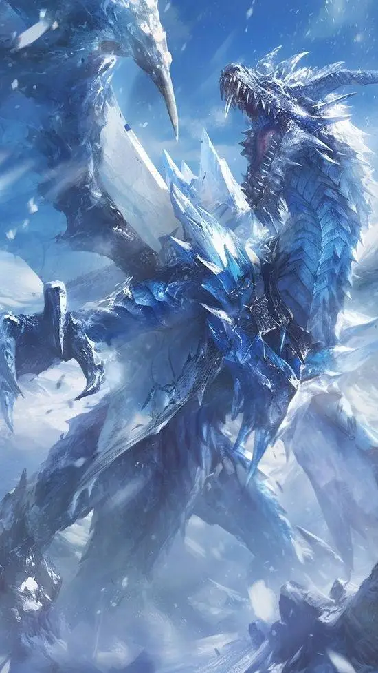 ai character: King Frost Dragons background