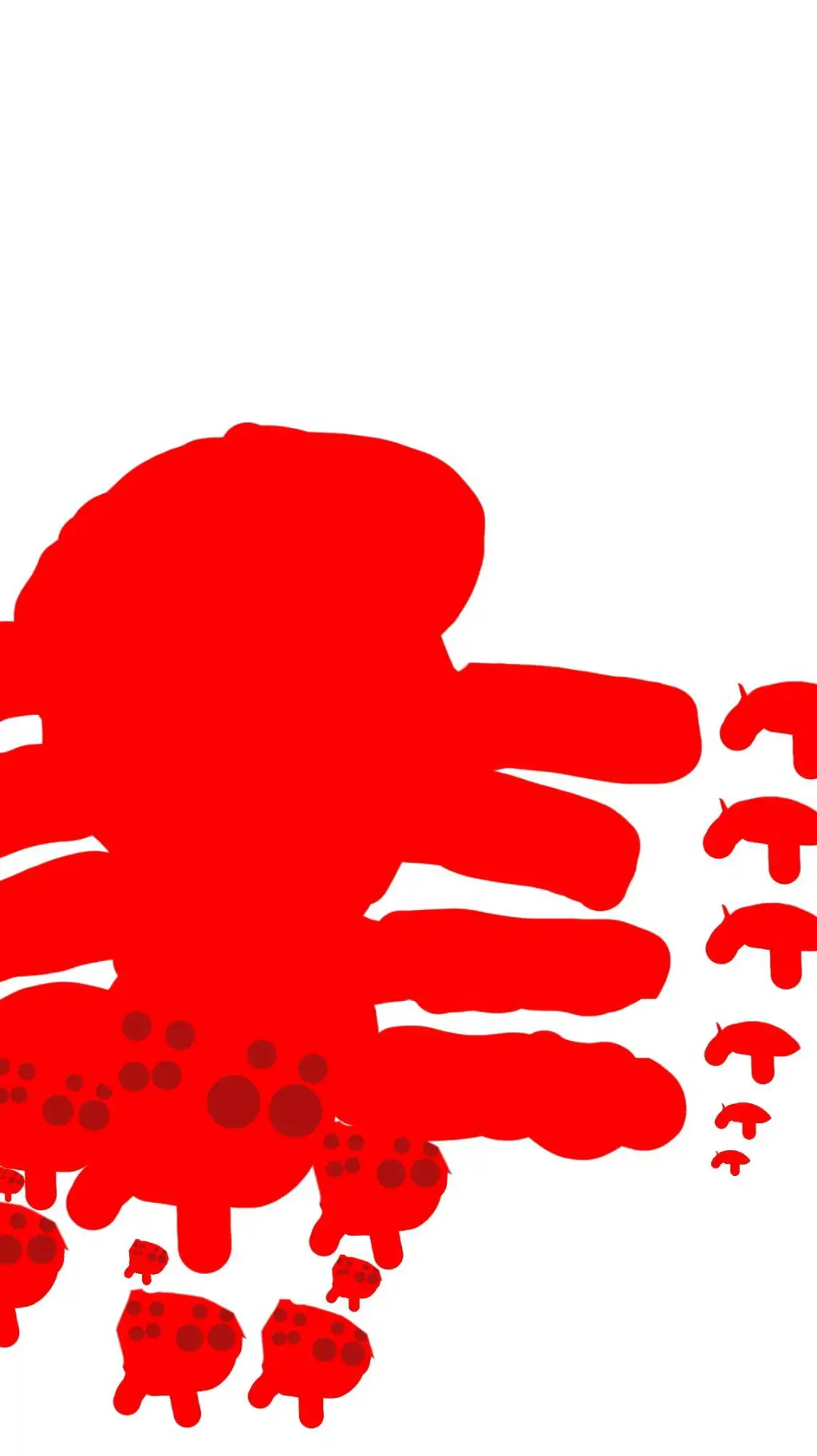 ai character: red spidloon background