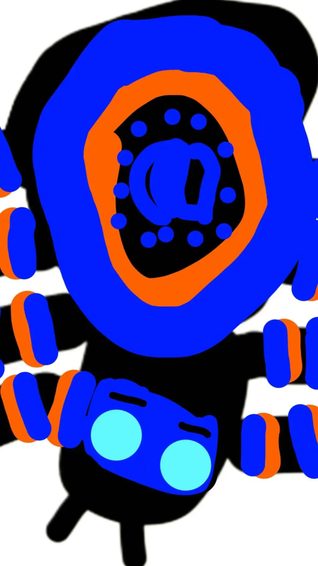 ai character: blue-back tarantul background