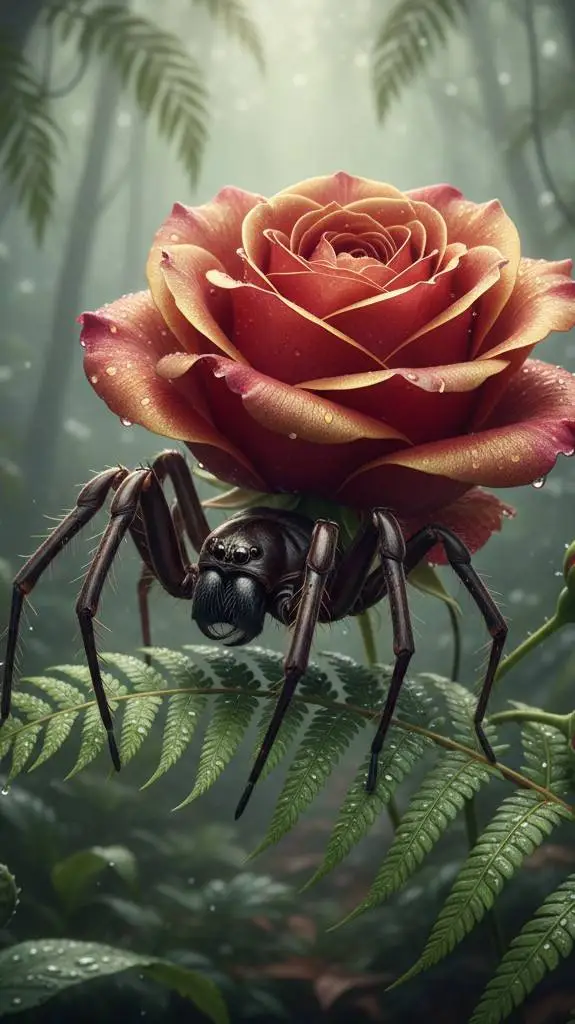 ai character: Spider meets spide background