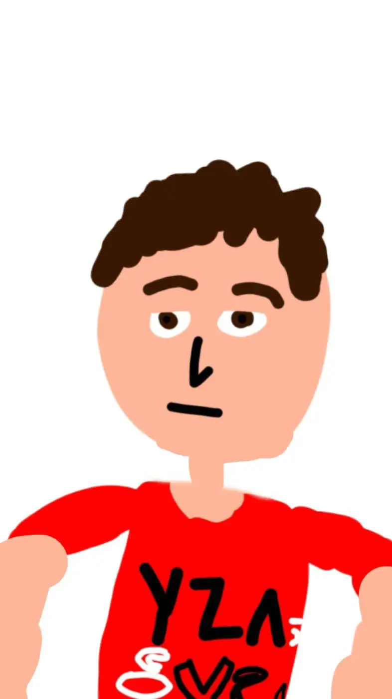 ai character: Artem chews gum background