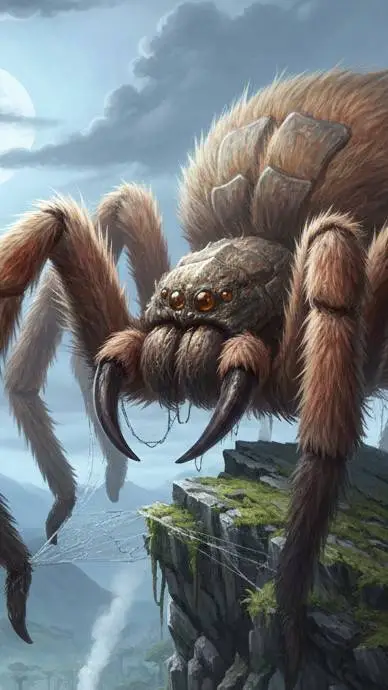 ai character: the wooly spider background