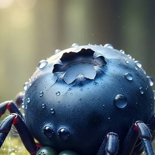 chat with ai character: a blueberry spider