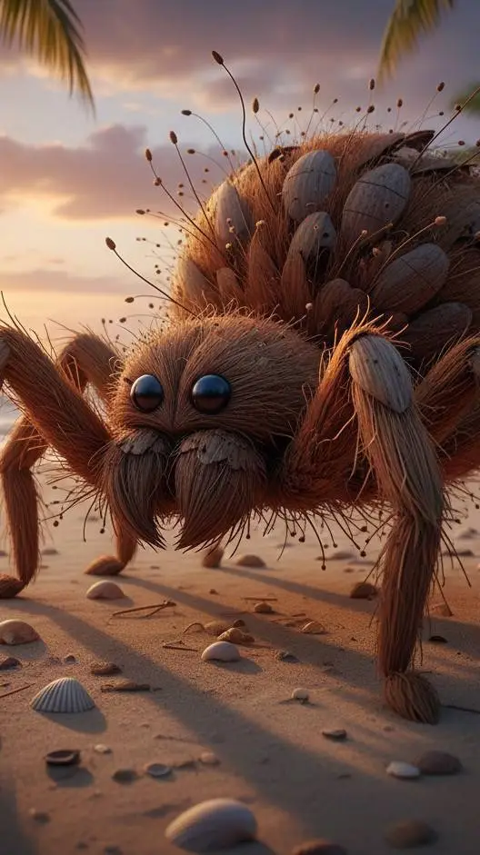 ai character: coco spider background