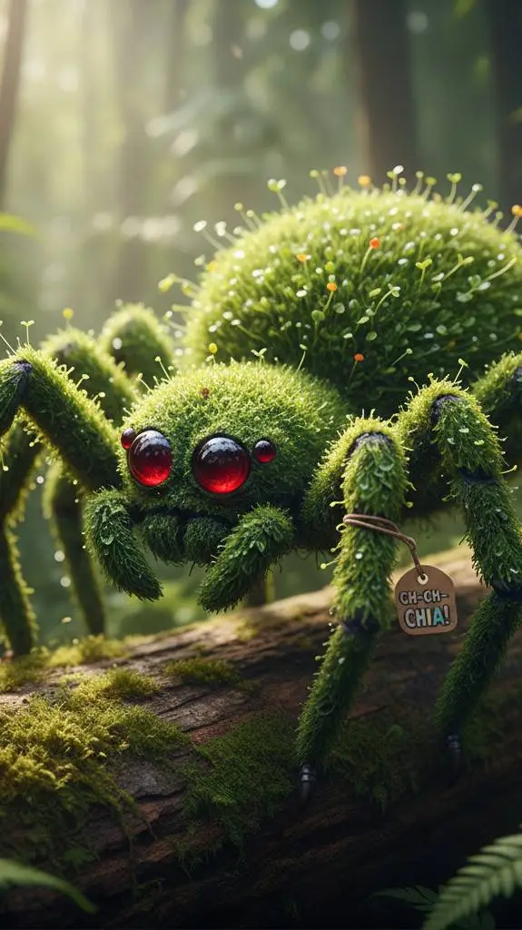 ai character: Ch-ch-ch Chia spid background