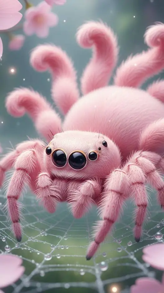 ai character: kitsune spider background