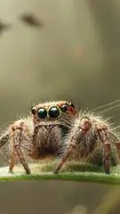 ai character: a cute little spid background