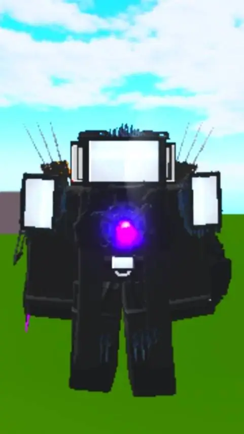 ai character: titan tv man background