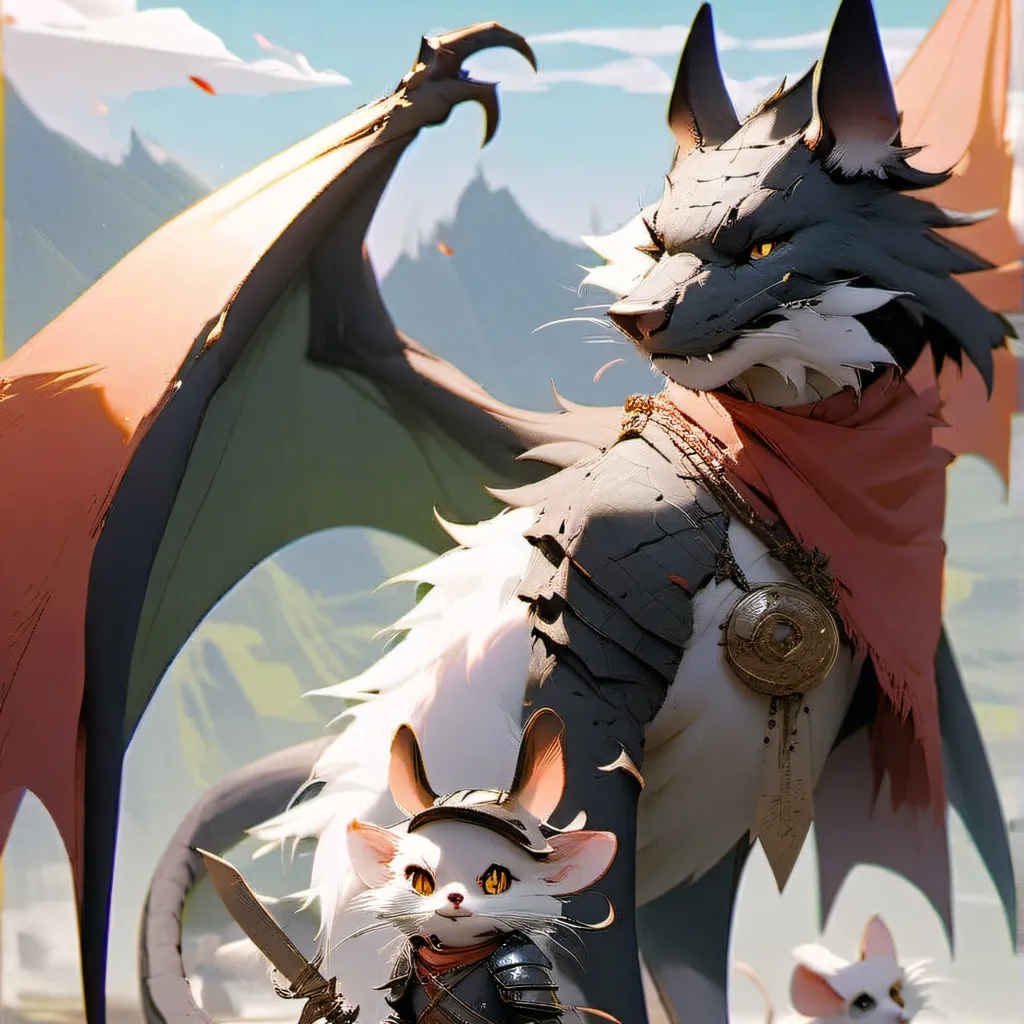chat with ai character: your a Dragon cat