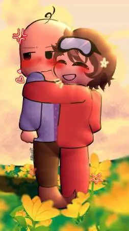 ai character: nabi x Santi  background