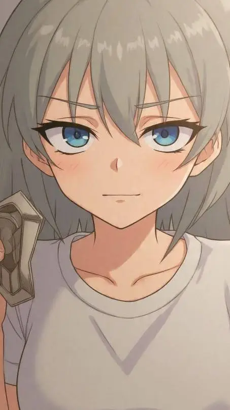 ai character: Iris Grey background