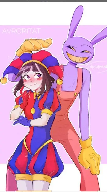 ai character: jax y pomni ❤ background