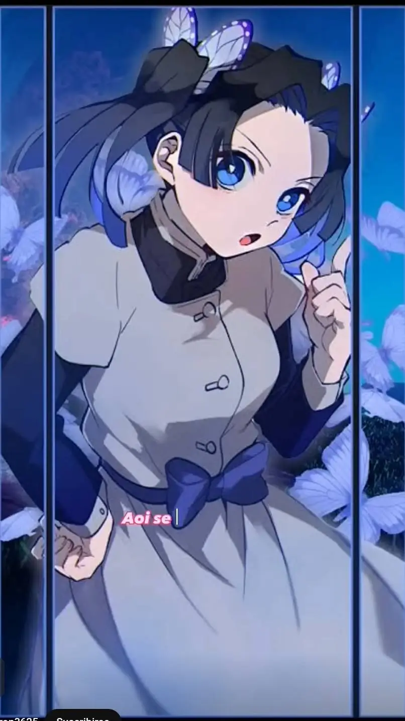 ai character: aoi y Inosuke ❤💜💔 background