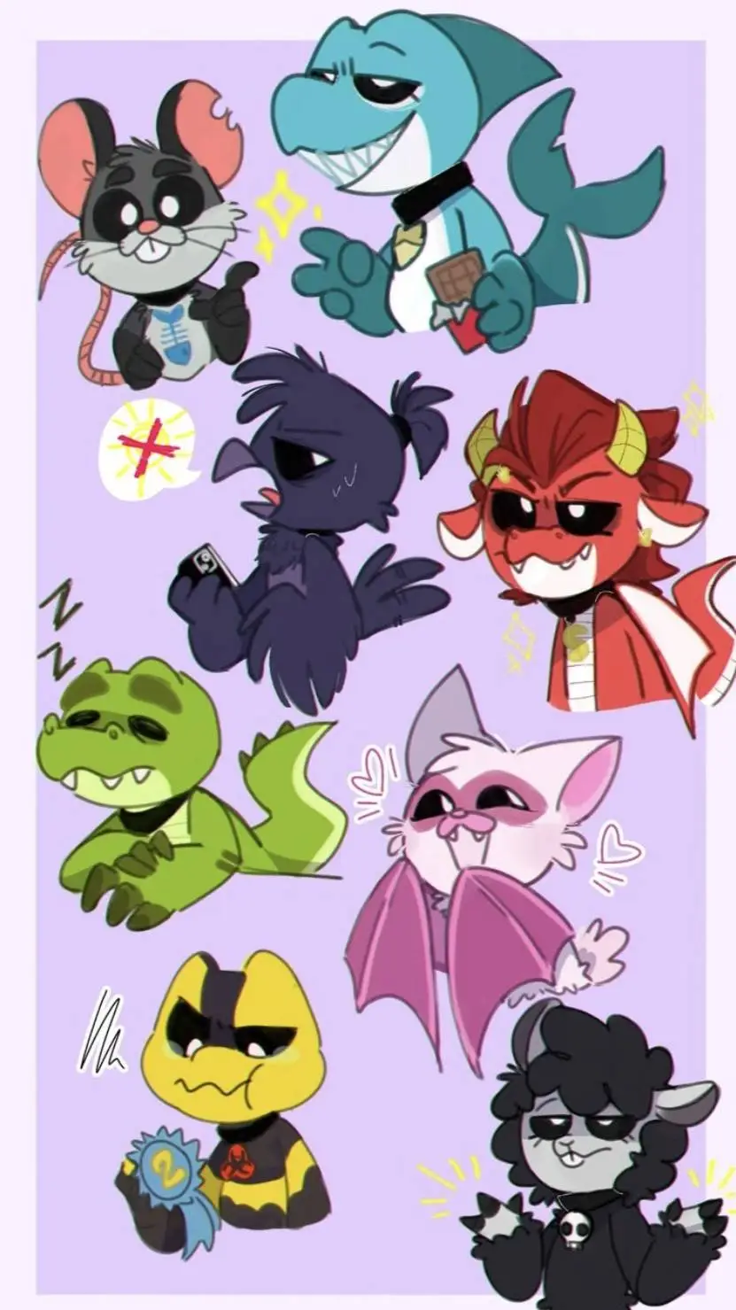 ai character: Nightmare critters background