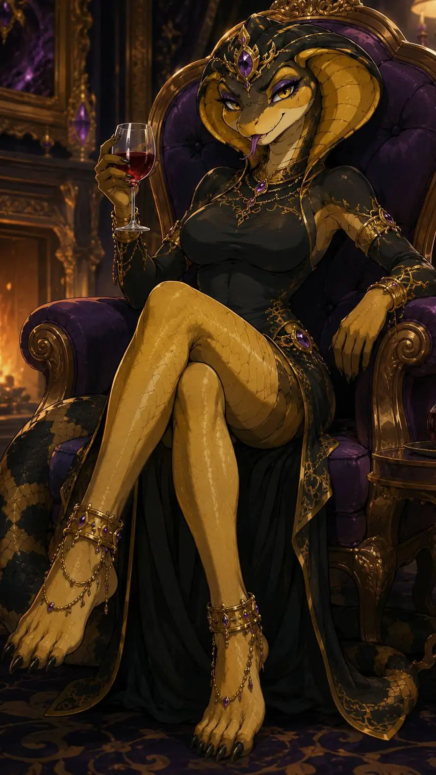 ai character: Queen Temora  background