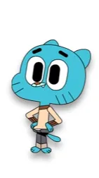 ai character: Hungry gumball background