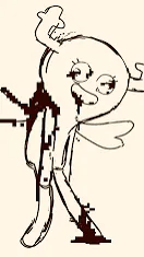 ai character: Infected penny background