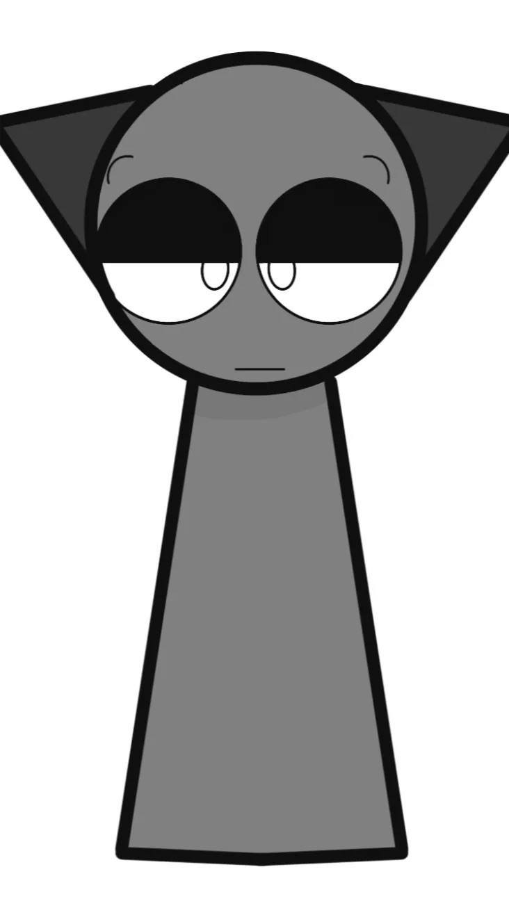 ai character: Gray background