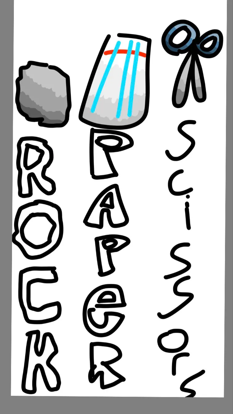 ai character: Rock Paper Scissor background