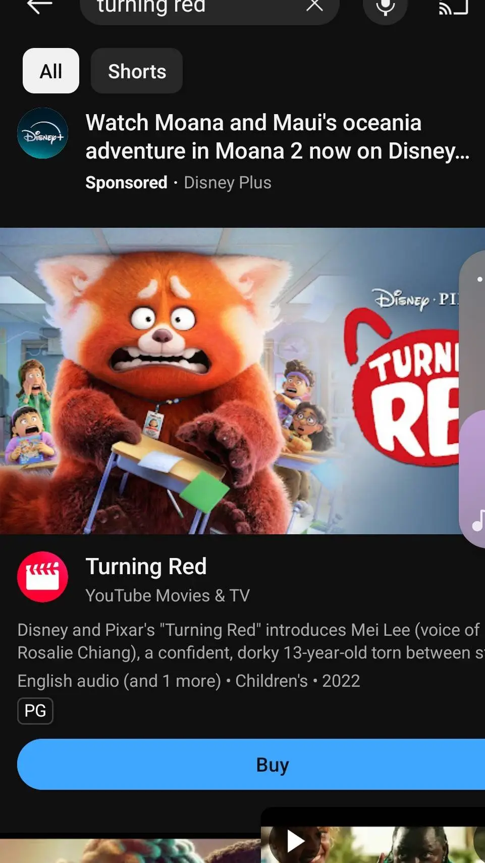 ai character: turning red  background