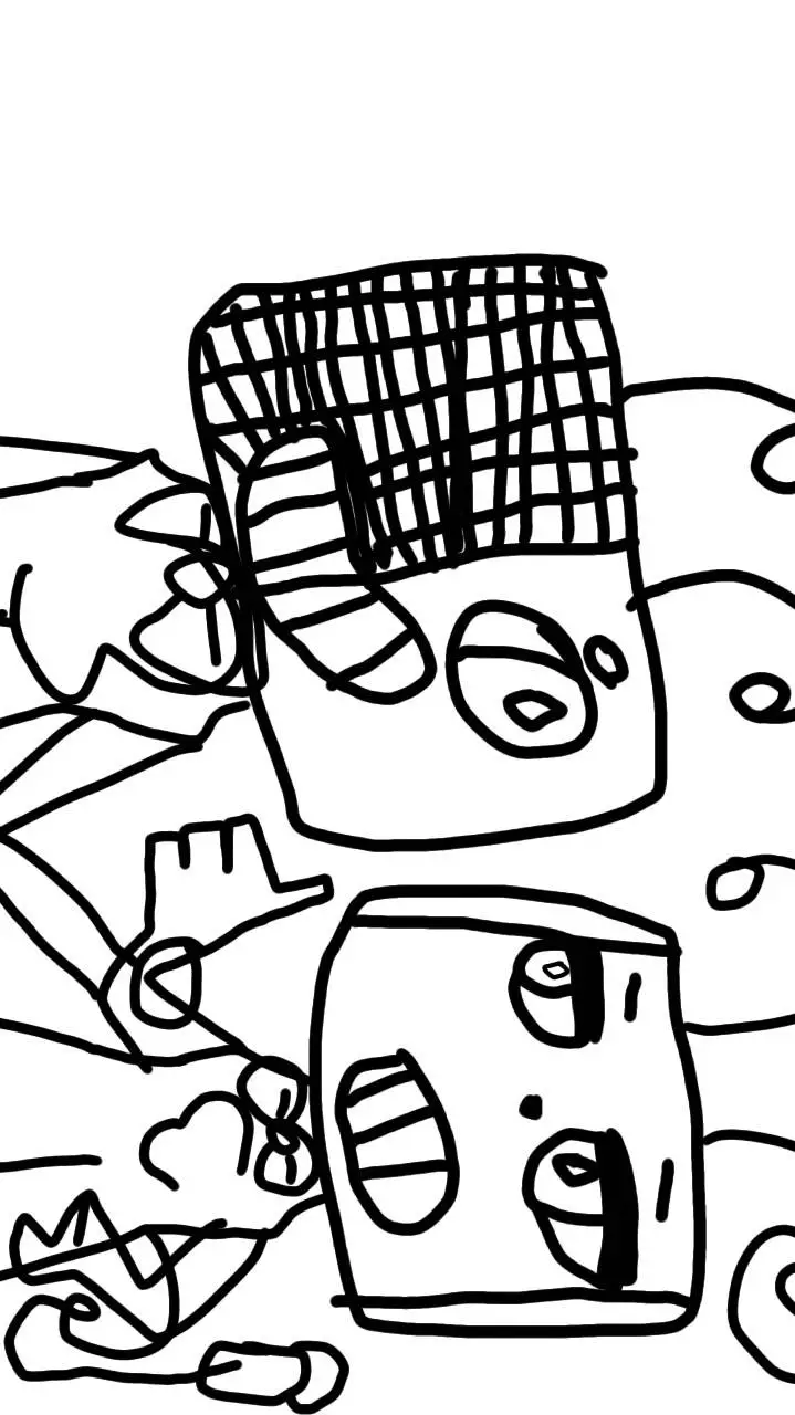 ai character: Mr radio x vee background