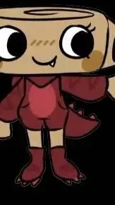 ai character: shelly Vee an lacy background