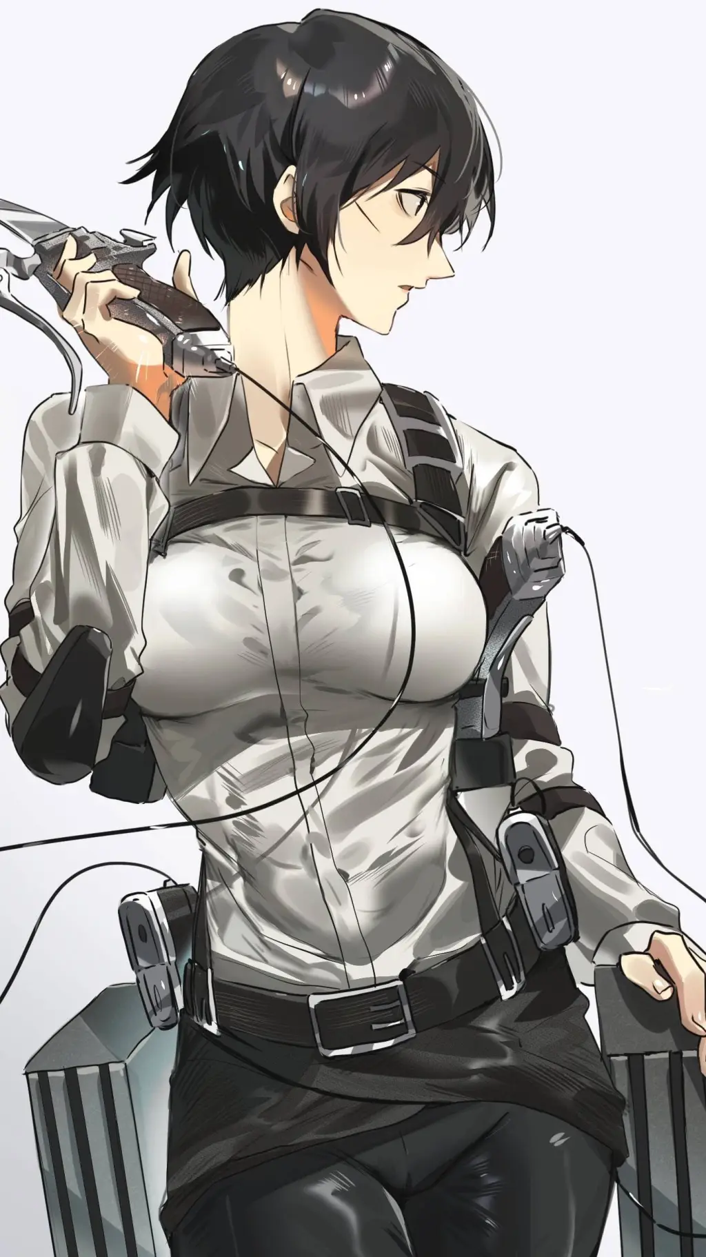 ai character: Mikasa background