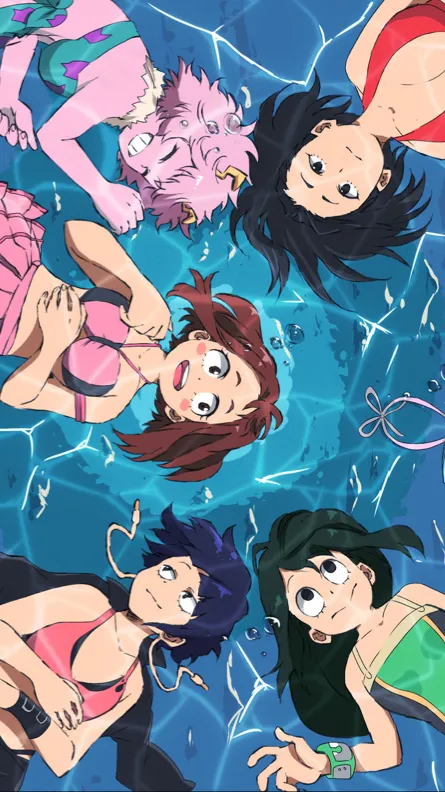 ai character: MHA:Pool Party 1! background