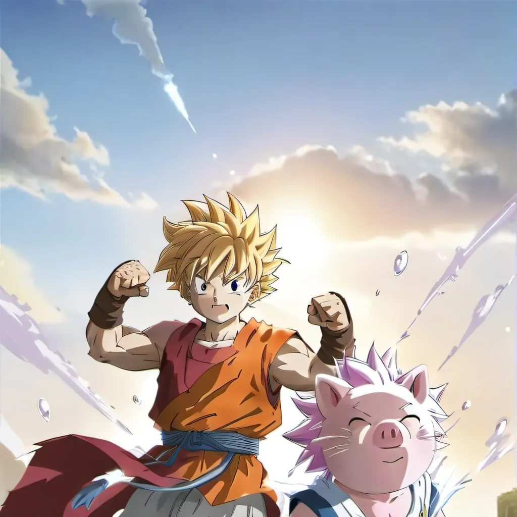 chat with ai character: Peppa vs Goku y tu