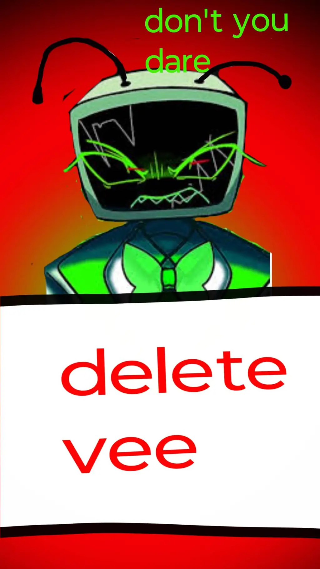 ai character: delete vee? background