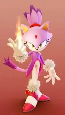 ai character: blaze the cat background
