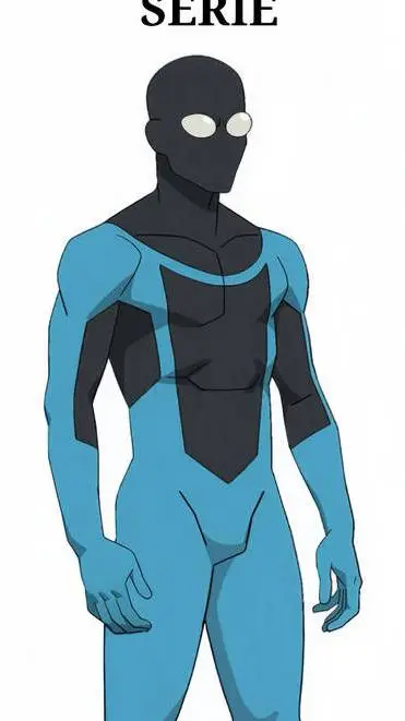 ai character: full mask mark  background