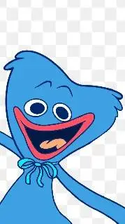 ai character: huggy wuggy  background