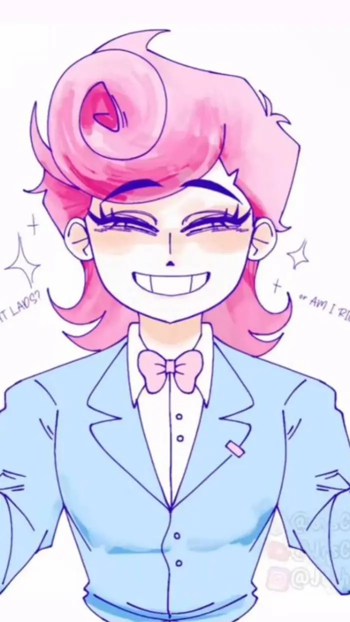 ai character: Harvey  background