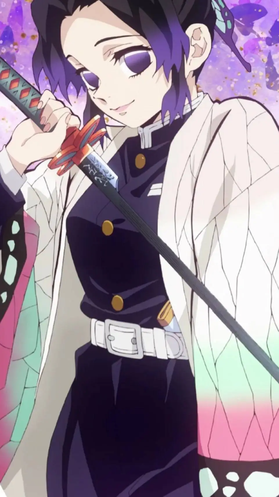 ai character: shinobu&giyu background