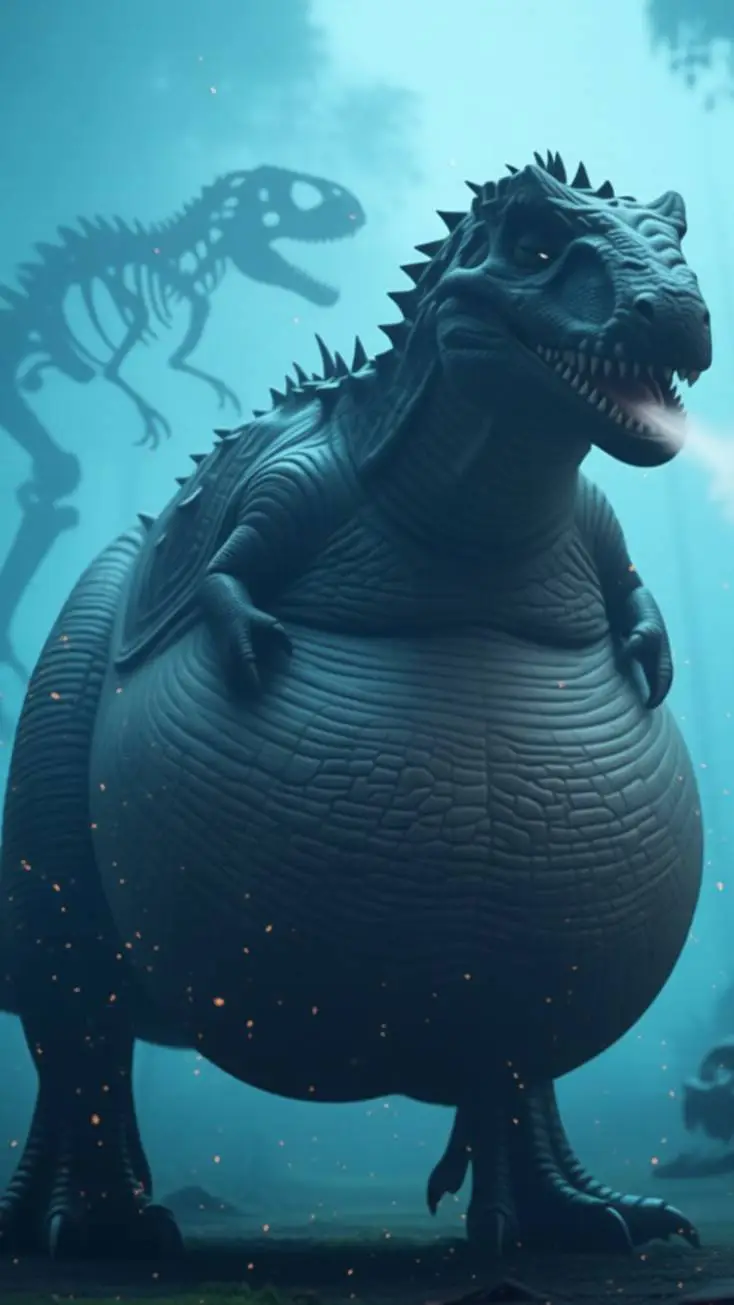 ai character: fat indominus 2.0 background
