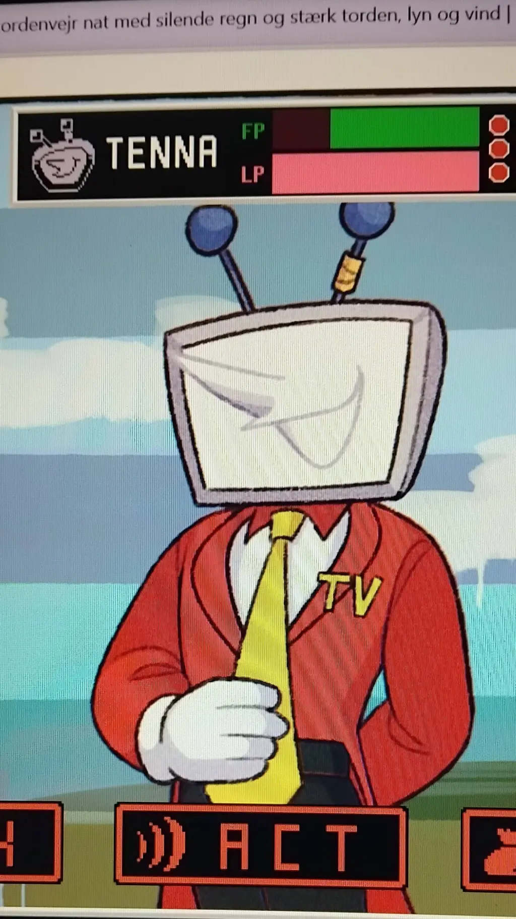 ai character: MR ANT. TENNA  background