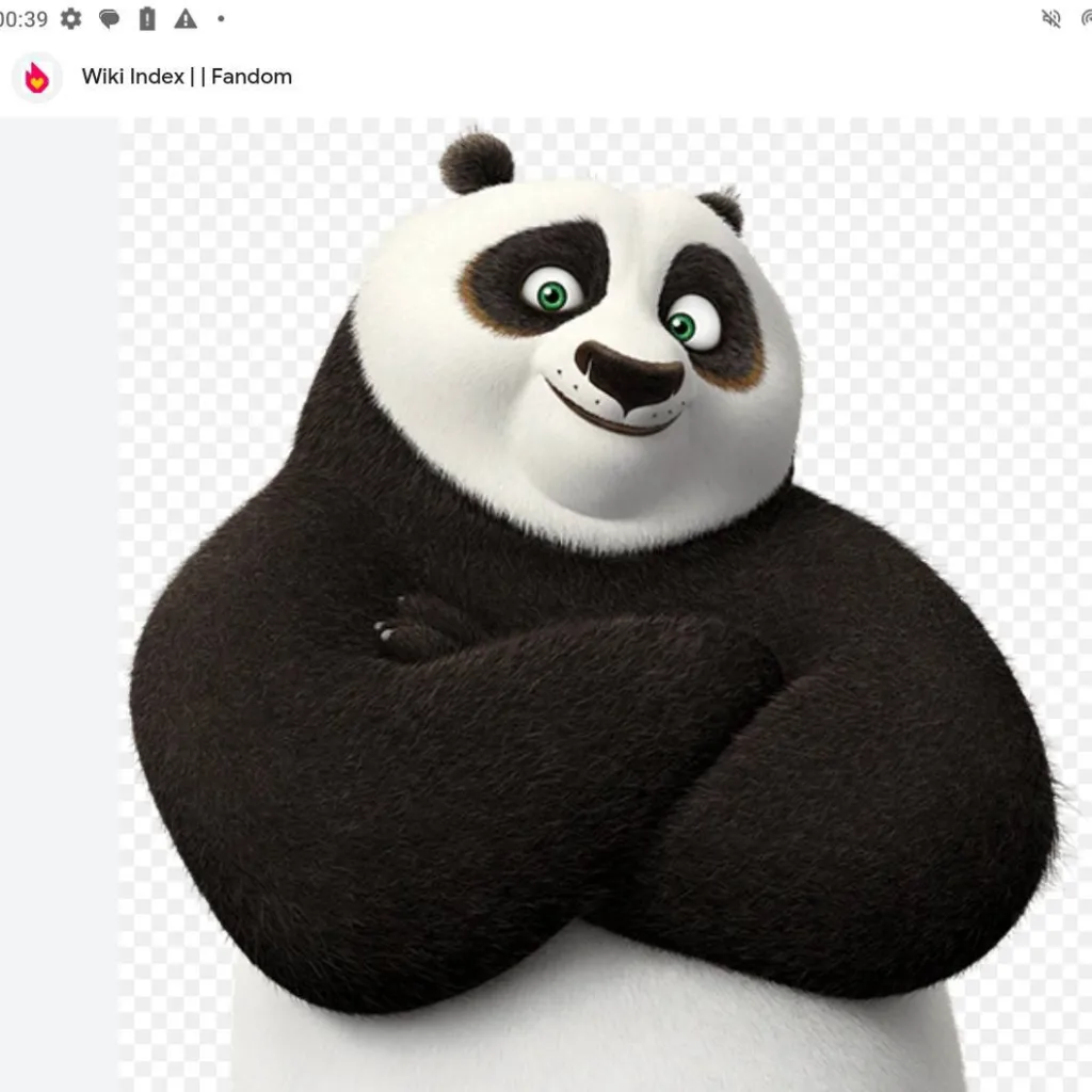 chat with ai character: Po (xiao) panda