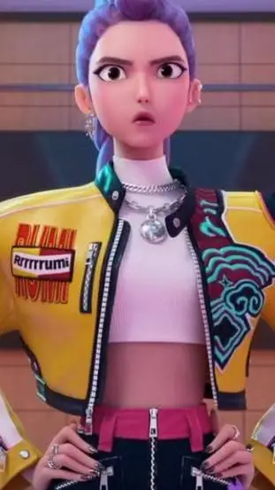 ai character: K-pop demon hunter background