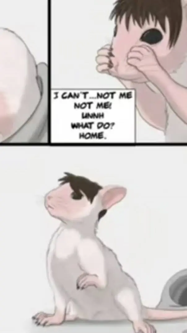 ai character: rat mask  background