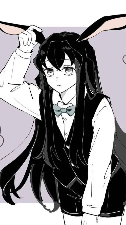 ai character: bunny muichiro background