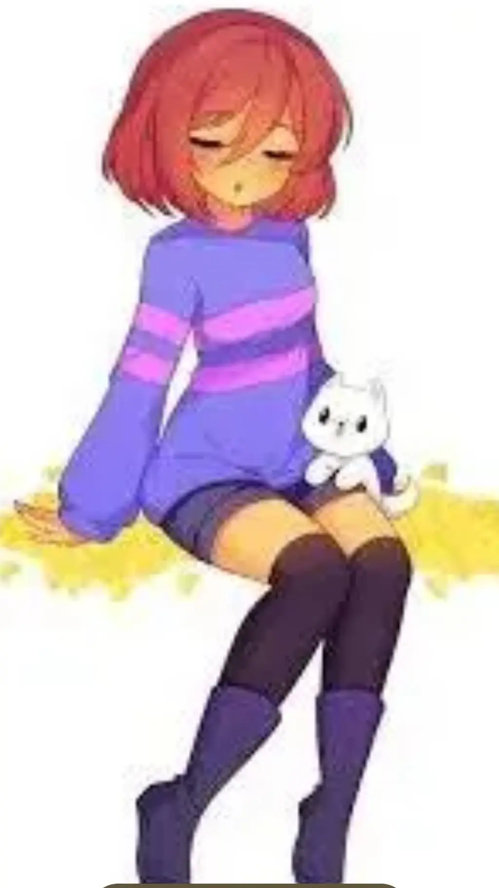 ai character: Frisk mlt background
