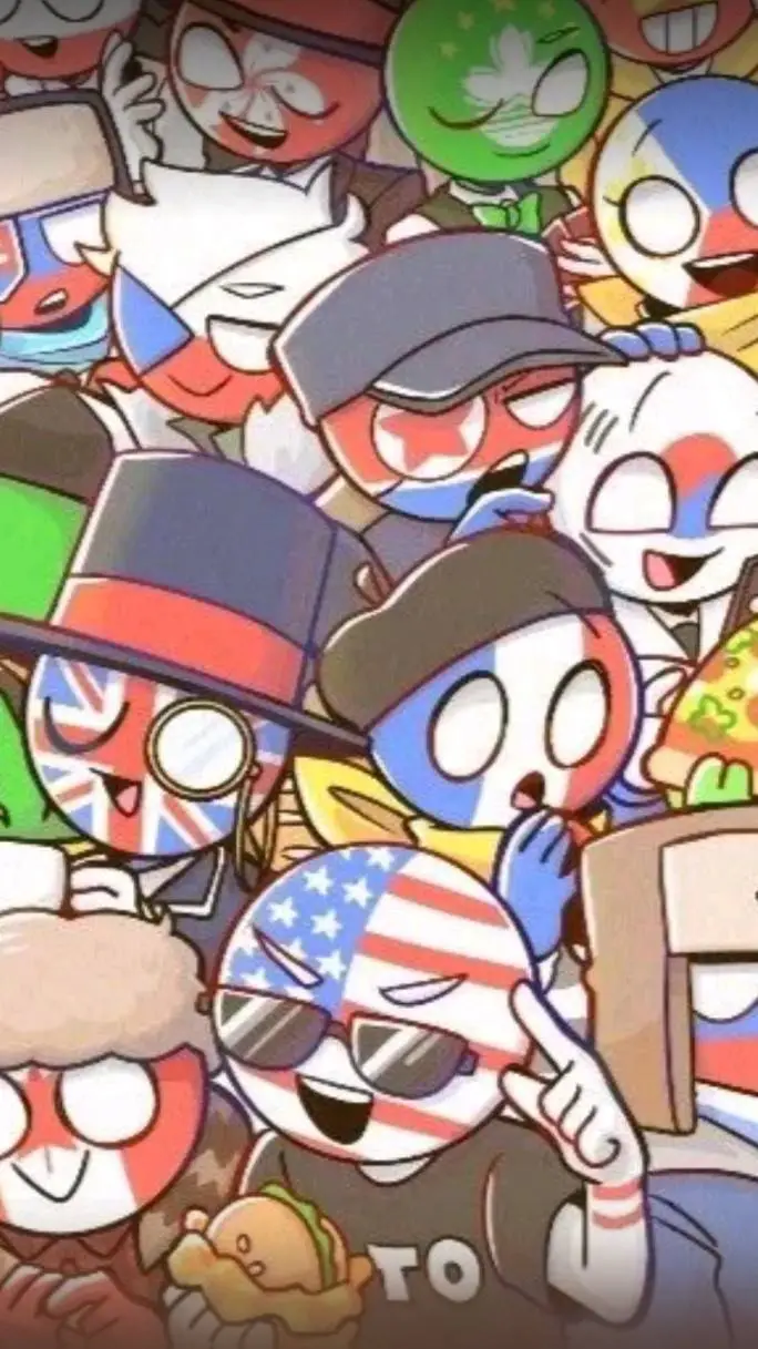 ai character: Countryballs background
