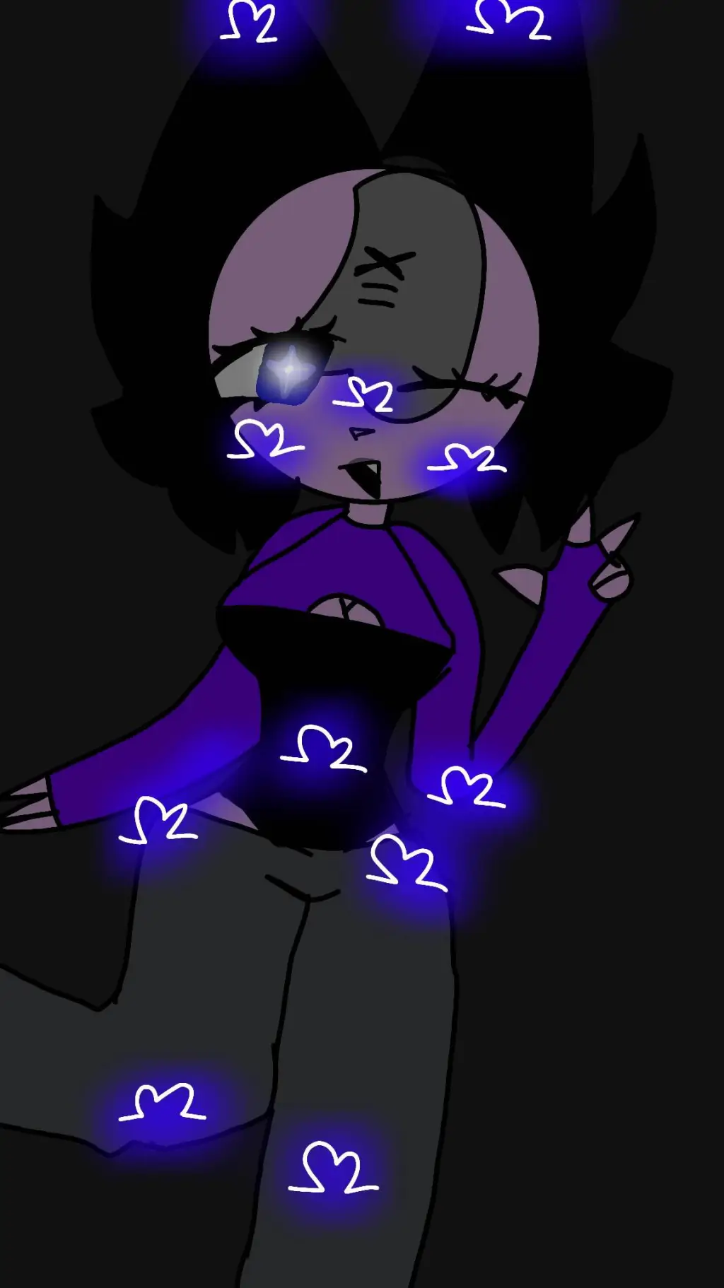 ai character: 🪻ᰔ𝑽𝒊𝒐𝒍𝒆𝒕ᰔ🎵 background