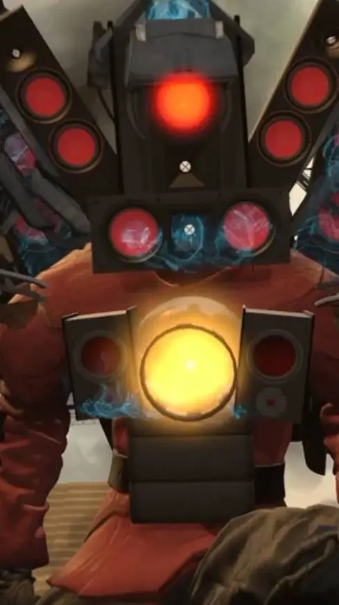 ai character: Titanspeakerinfect background