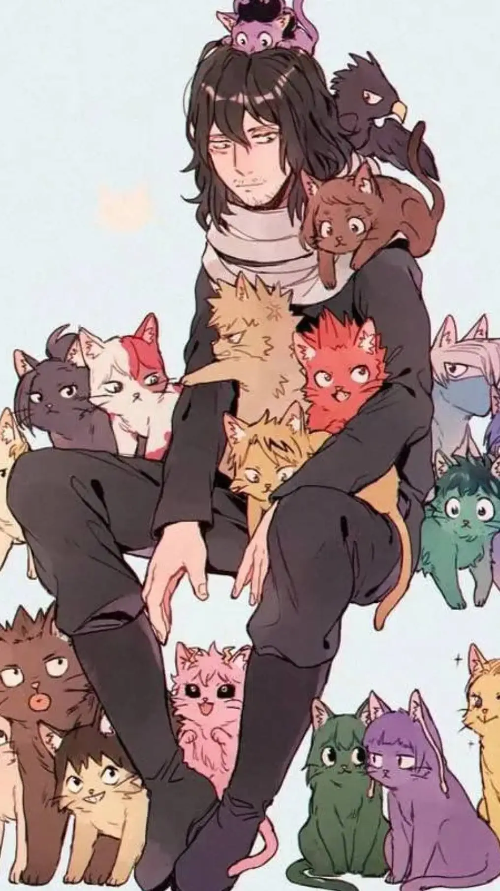 ai character: Mha cat background
