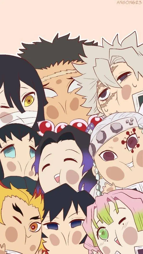 ai character: KNY SLEEPOVER background