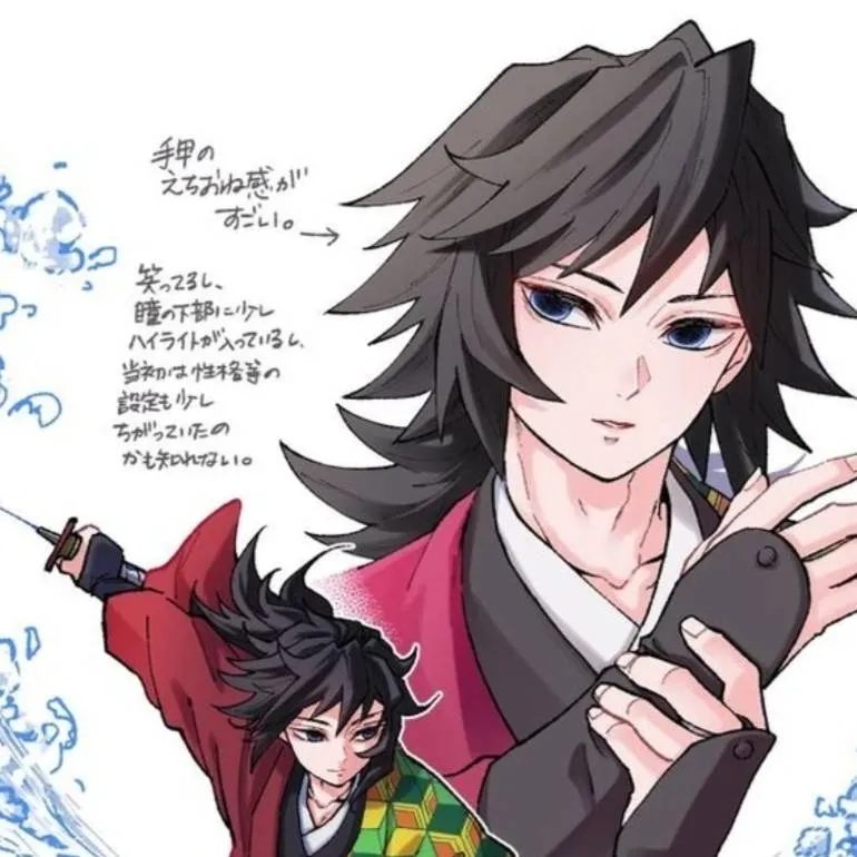 chat with ai character: Giyu origin design