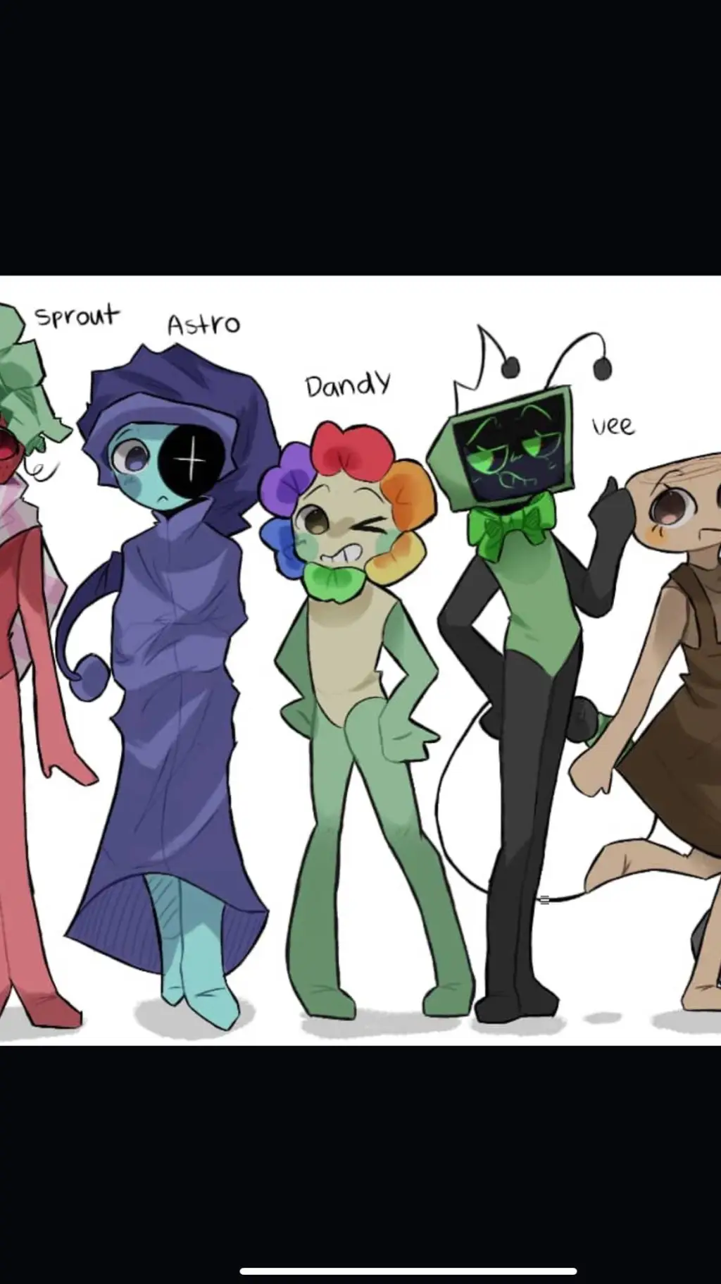 ai character: Dandy's world  background