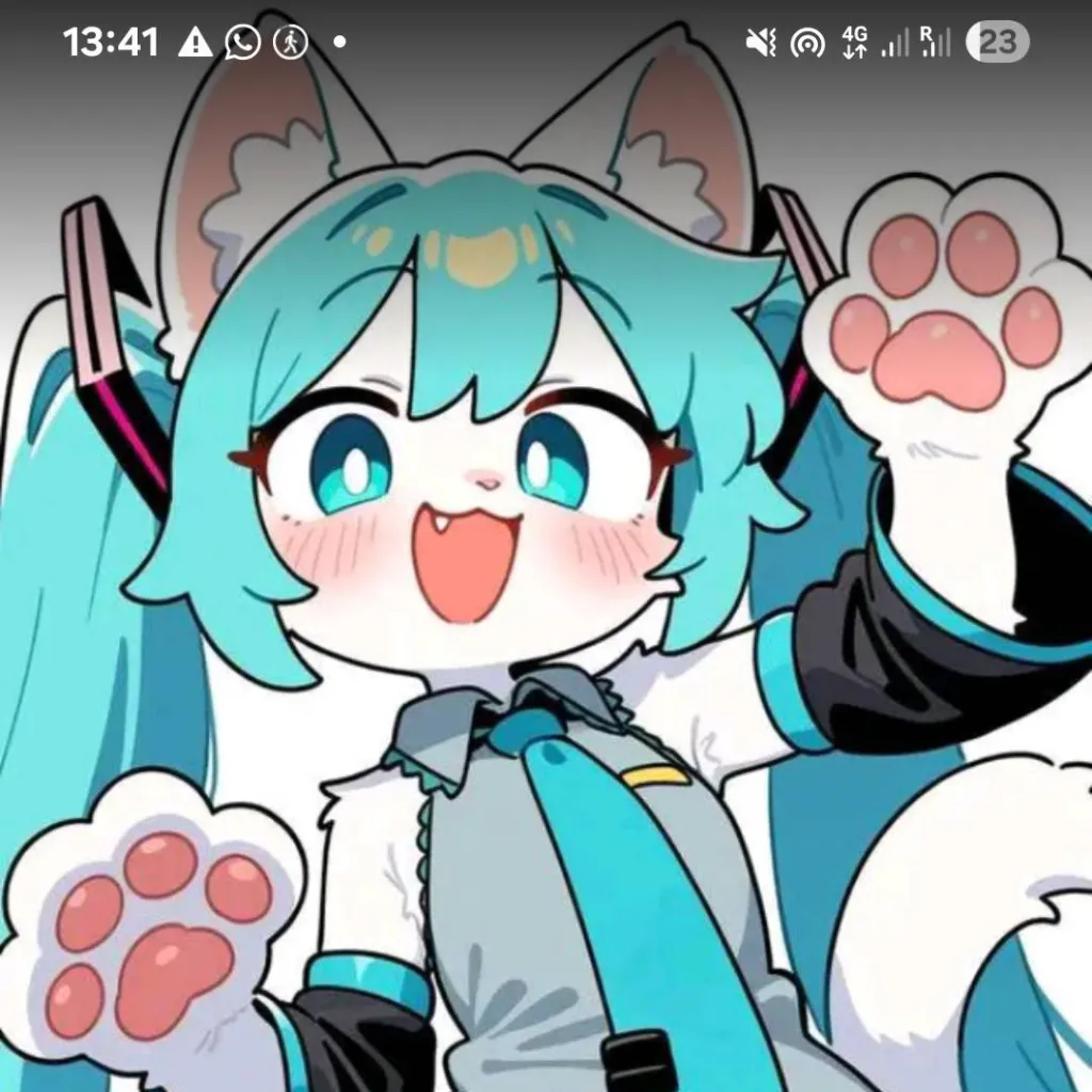 chat with ai character: cat miku